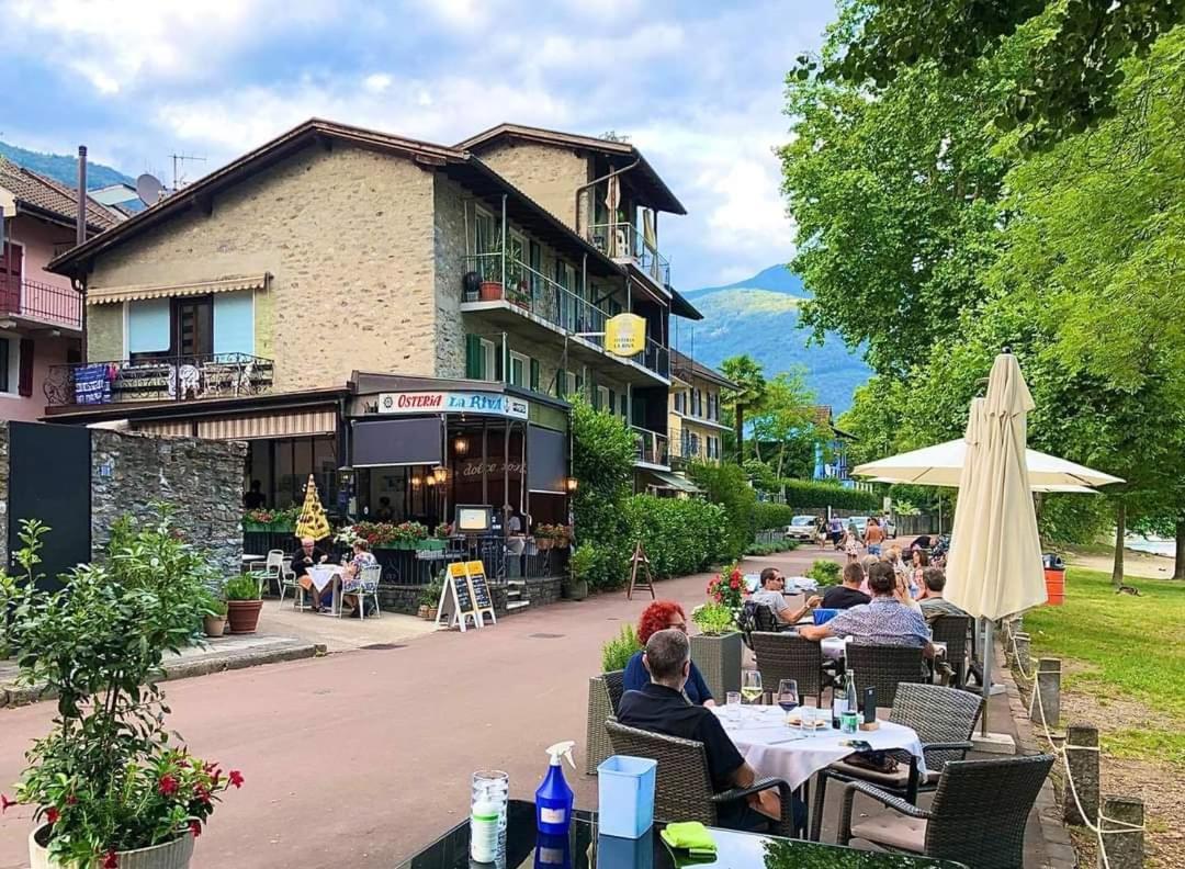 Osteria La Riva Hotel Minusio Ngoại thất bức ảnh